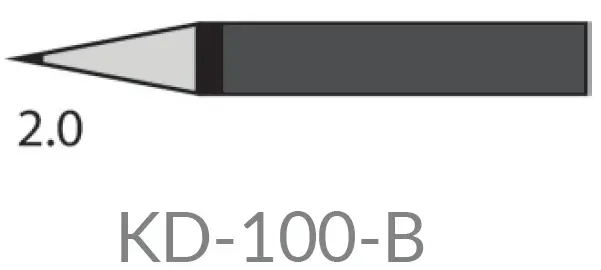 [KD-100-B] Panne conique 2mm pour KD-100