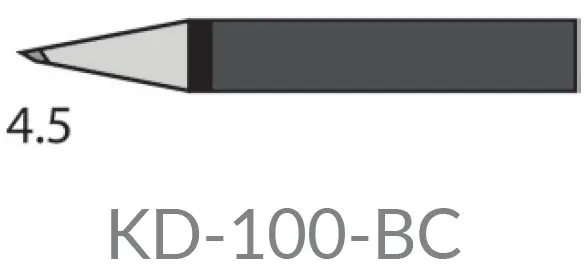 Panne conique biseautée 4.5mm pour KD-100