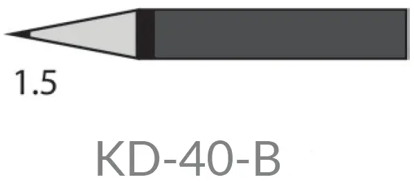 [KD-40-B] Panne conique 1.5mm pour fer KD-40