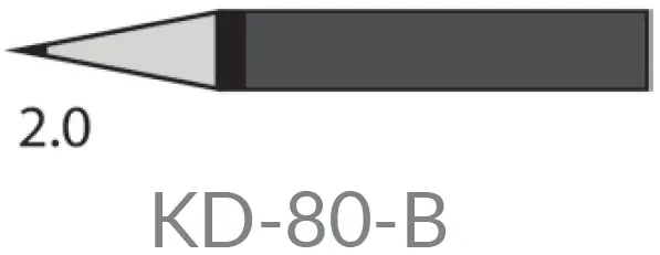 [KD-80-B] Panne conique 2mm pour fer KD-80