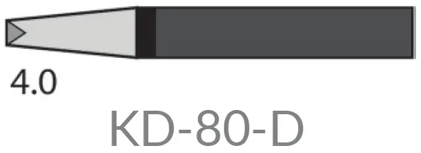 [KD-80-D] Panne tournevis largeur 4mm pour fer KD-80