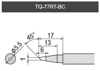 [TQ-77RT-BC] Pannes biseautées pour TQ-95 (1mm)