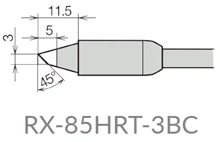 [RX-85HRT-3BC] Pannes biseautées pour RX-822AS & RX-852AS (3mm)