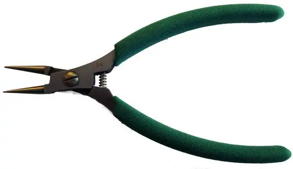 Pince à bec coudé rond
