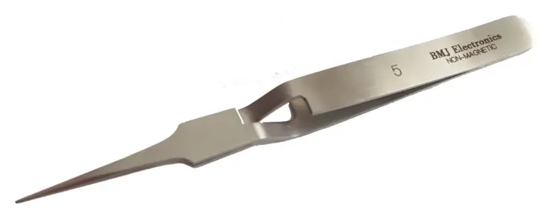 Brucelles plate à pointes extra-fines 5R-SA-G