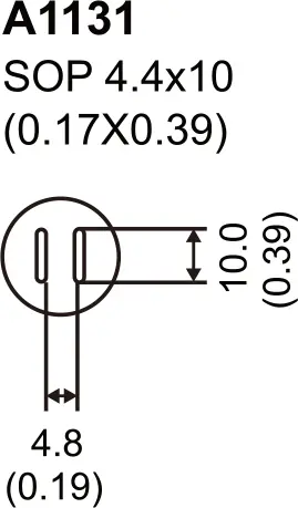 [A1131] Buses SOP pour station SR-073 (4.4 x 10mm)