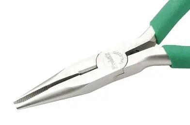 [1PK-036S] Pince à bec demi-rond droit