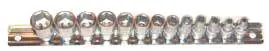 Jeu de 13 douilles en mm