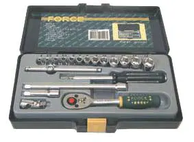 [FOR2203AS-5] Composition d’outils et douilles 6 pans HEX en pouce