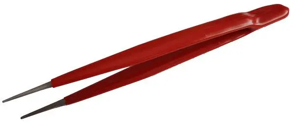 [G1-G] Brucelles coudé isolé pointes plates arrondies